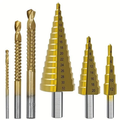 Drill Master Pro: Pack x6 Brocas Escalonadas